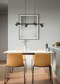 Sisustusvalaisimet^Trio Lighting riippuvalaisin Marley 4-os 80 cm GU10 mattamus