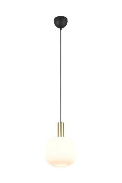 Sisustusvalaisimet^Trio Lighting riippuvalaisin Diva E27 mattamessinki/valkoine