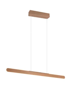 Sisustusvalaisimet^Trio Lighting riippuvalaisin Helios LED 100 cm kahvinruskea