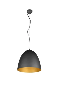 Sisustusvalaisimet^Trio Lighting riippuvalaisin Tilda 40 cm E27 mattamusta/kult