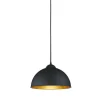 Sisustusvalaisimet^Trio Lighting riippuvalaisin Jimmy E27 musta/kultainen