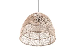 Sisustusvalaisimet^Trio Lighting riippuvalaisin Rike E27 rottinki