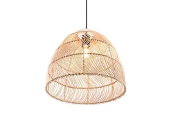 Sisustusvalaisimet^Trio Lighting riippuvalaisin Rike E27 rottinki