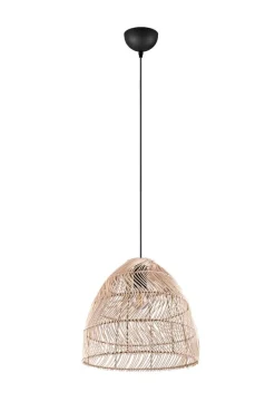 Sisustusvalaisimet^Trio Lighting riippuvalaisin Rike E27 rottinki