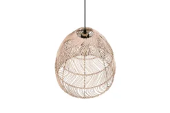 Sisustusvalaisimet^Trio Lighting riippuvalaisin Rike E27 rottinki