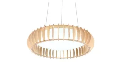 Sisustusvalaisimet^Trio Lighting riippuvalaisin Monte LED 60 cm valkoinen/puu