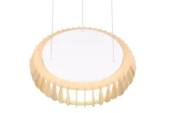 Sisustusvalaisimet^Trio Lighting riippuvalaisin Monte LED 60 cm valkoinen/puu