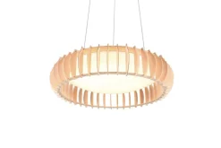 Sisustusvalaisimet^Trio Lighting riippuvalaisin Monte LED 60 cm valkoinen/puu