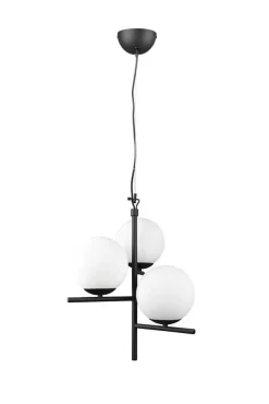 Sisustusvalaisimet^Trio Lighting riippuvalaisin Pure 3-os E14 mattamusta