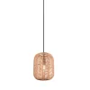 Sisustusvalaisimet^Trio Lighting riippuvalaisin Runa 25 cm E27 mattamusta/sisal