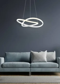 Sisustusvalaisimet^Trio Lighting riippuvalaisin Course mattavalkoinen 4000K