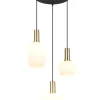 Sisustusvalaisimet^Trio Lighting riippuvalaisin Diva 3-os E27 mattamessinki/val