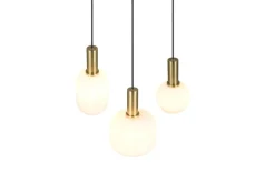 Sisustusvalaisimet^Trio Lighting riippuvalaisin Diva 3-os E27 mattamessinki/val