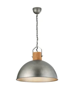 Sisustusvalaisimet^Trio Lighting riippuvalaisin Delhi E27 antiikkiteräs