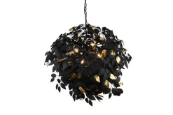 Sisustusvalaisimet^Trio Lighting riippuvalaisin Leavy 70 cm 4xE14 mattamusta