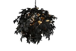 Sisustusvalaisimet^Trio Lighting riippuvalaisin Leavy 70 cm 4xE14 mattamusta