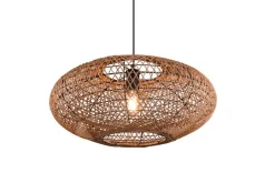 Sisustusvalaisimet^Trio Lighting riippuvalaisin Hedda E27 mattamusta/sisal