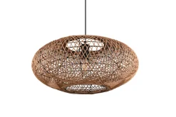 Sisustusvalaisimet^Trio Lighting riippuvalaisin Hedda E27 mattamusta/sisal