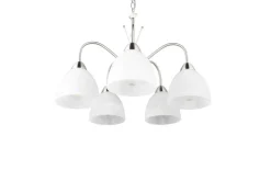 Sisustusvalaisimet^Trio Lighting riippuvalaisin Dobby 5-os E27 harjattu teräs/a