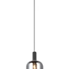 Sisustusvalaisimet^Trio Lighting riippuvalaisin Diva E27 mattamusta/kromattu