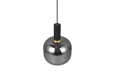 Sisustusvalaisimet^Trio Lighting riippuvalaisin Diva E27 mattamusta/kromattu