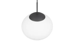 Sisustusvalaisimet^Trio Lighting riippuvalaisin Fomento 30 cm E27 mattamusta/va