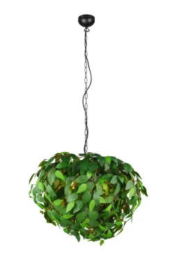 Sisustusvalaisimet^Trio Lighting riippuvalaisin Leavy 70 cm 4xE14 vihreä