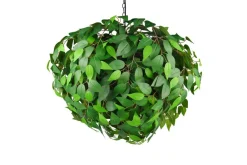 Sisustusvalaisimet^Trio Lighting riippuvalaisin Leavy 70 cm 4xE14 vihreä