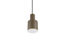 Sisustusvalaisimet^Trio Lighting riippuvalaisin Agudo 1-os E27 harmaanruskea