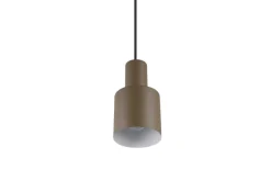Sisustusvalaisimet^Trio Lighting riippuvalaisin Agudo 1-os E27 harmaanruskea
