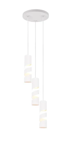 Sisustusvalaisimet^Trio Lighting riippuvalaisin Stream 3-os GU10 mattavalkoinen