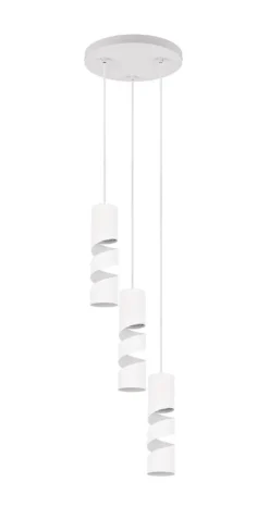 Sisustusvalaisimet^Trio Lighting riippuvalaisin Stream 3-os GU10 mattavalkoinen