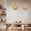 Sisustusvalaisimet^Trio Lighting riippuvalaisin Janne 35,5 cm E27 beige