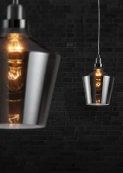 Sisustusvalaisimet^Trio Lighting riippuvalaisin Calais E27 savu