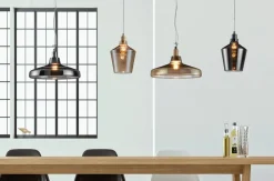 Sisustusvalaisimet^Trio Lighting riippuvalaisin Calais E27 savu