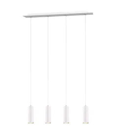 Sisustusvalaisimet^Trio Lighting riippuvalaisin Marley 4-os 75 cm GU10 valkoine