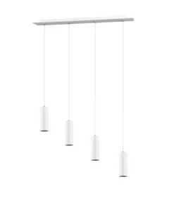 Sisustusvalaisimet^Trio Lighting riippuvalaisin Marley 4-os 75 cm GU10 valkoine