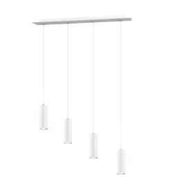 Sisustusvalaisimet^Trio Lighting riippuvalaisin Marley 4-os 75 cm GU10 valkoine