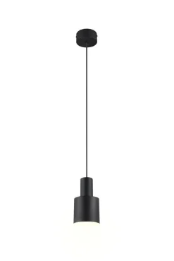 Sisustusvalaisimet^Trio Lighting riippuvalaisin Agudo 1-os E27 mattamusta