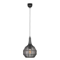 Sisustusvalaisimet^Trio Lighting riippuvalaisin Soraya 26 x 27 cm E27 mattamust