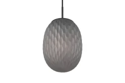 Sisustusvalaisimet^Trio Lighting riippuvalaisin Facette 1-os E27 mattamusta/sav