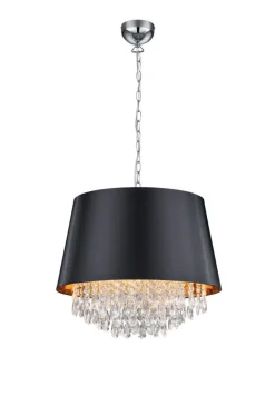 Sisustusvalaisimet^Trio Lighting riippuvalaisin Loreley 3xE14 musta/kulta