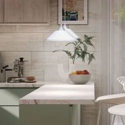 Sisustusvalaisimet^Trio Lighting riippuvalaisin Diego E27 valkoinen