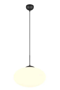 Sisustusvalaisimet^Trio Lighting riippuvalaisin Fomento 40 cm E27 mattamusta/va