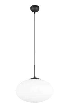 Sisustusvalaisimet^Trio Lighting riippuvalaisin Fomento 40 cm E27 mattamusta/va