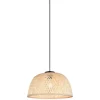 Sisustusvalaisimet^Trio Lighting riippuvalaisin Laurent E27 mattamusta/beige