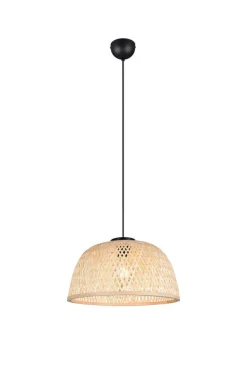 Sisustusvalaisimet^Trio Lighting riippuvalaisin Laurent E27 mattamusta/beige