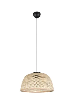 Sisustusvalaisimet^Trio Lighting riippuvalaisin Laurent E27 mattamusta/beige