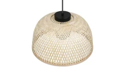 Sisustusvalaisimet^Trio Lighting riippuvalaisin Laurent E27 mattamusta/beige