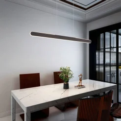 Sisustusvalaisimet^Trio Lighting riippuvalaisin Helios LED 100 cm mattamusta